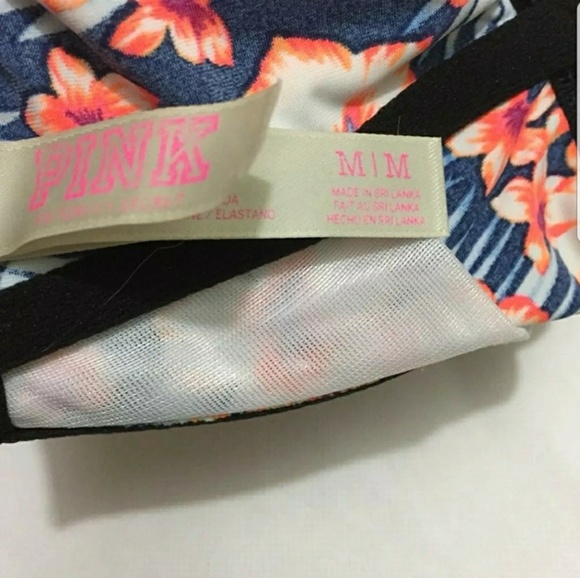 PINK Victoria's Secret Cage Back Floral Bra, NWOT - Picture 3 of 4